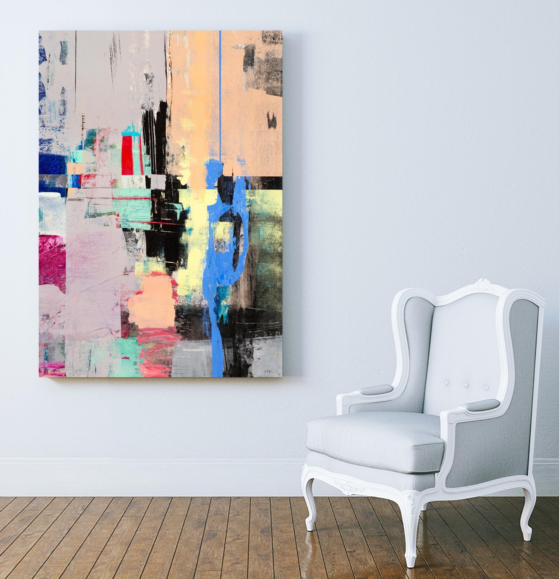 Current Form I by Nancy Ngo on GIANT ART - grays abstract blue