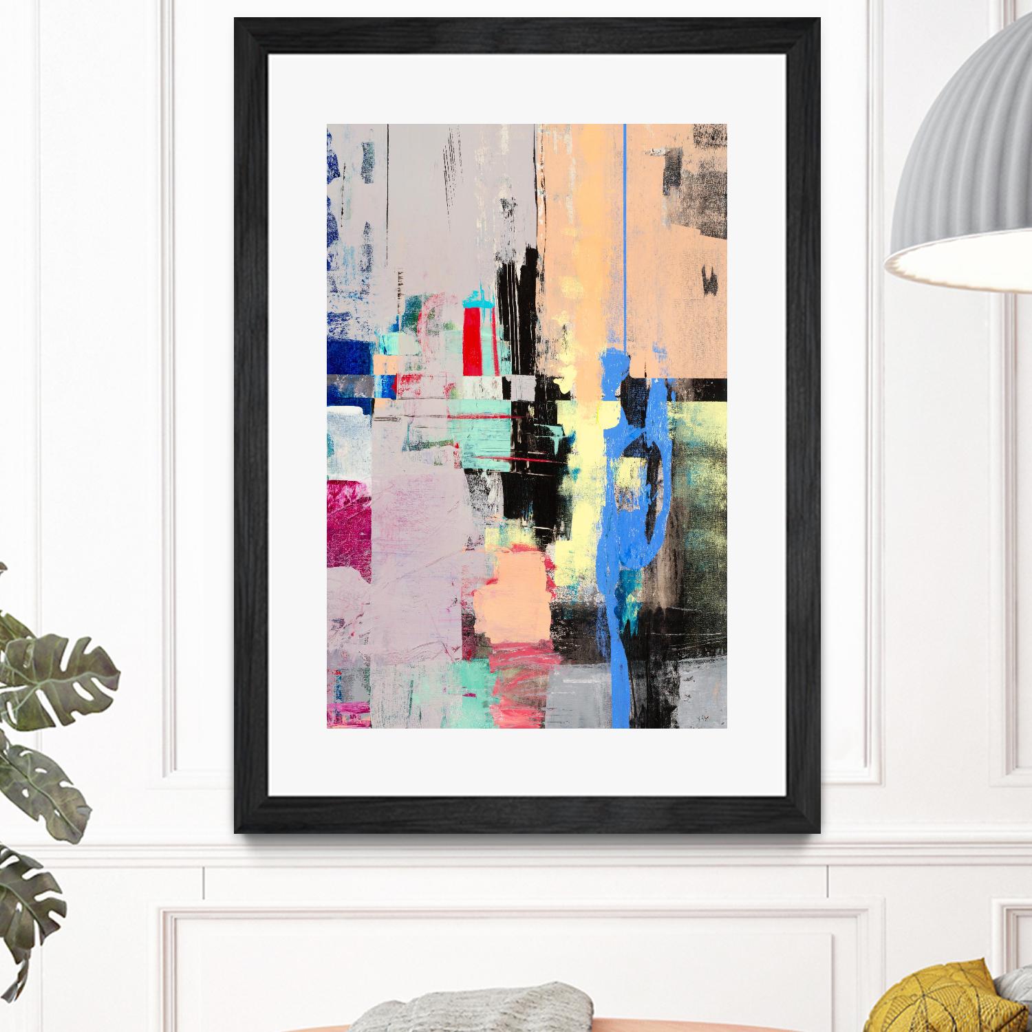 Current Form I by Nancy Ngo on GIANT ART - grays abstract blue