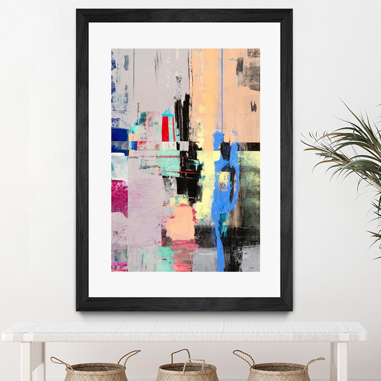 Current Form I by Nancy Ngo on GIANT ART - grays abstract blue