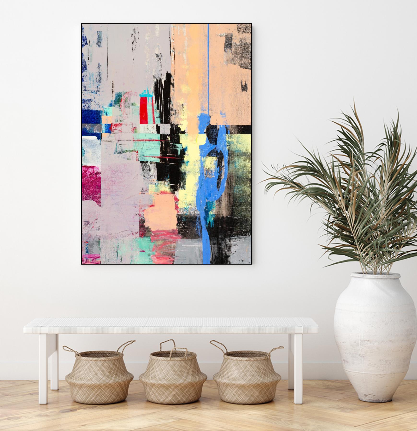 Current Form I by Nancy Ngo on GIANT ART - grays abstract blue