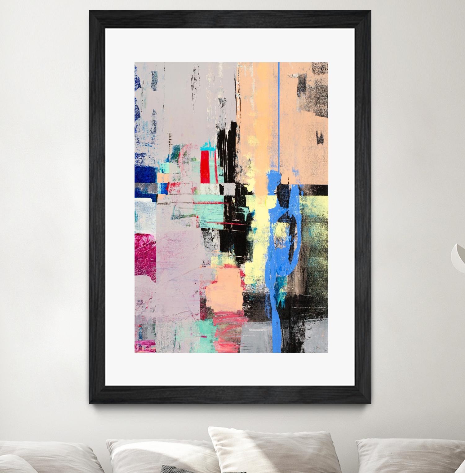 Current Form I by Nancy Ngo on GIANT ART - grays abstract blue