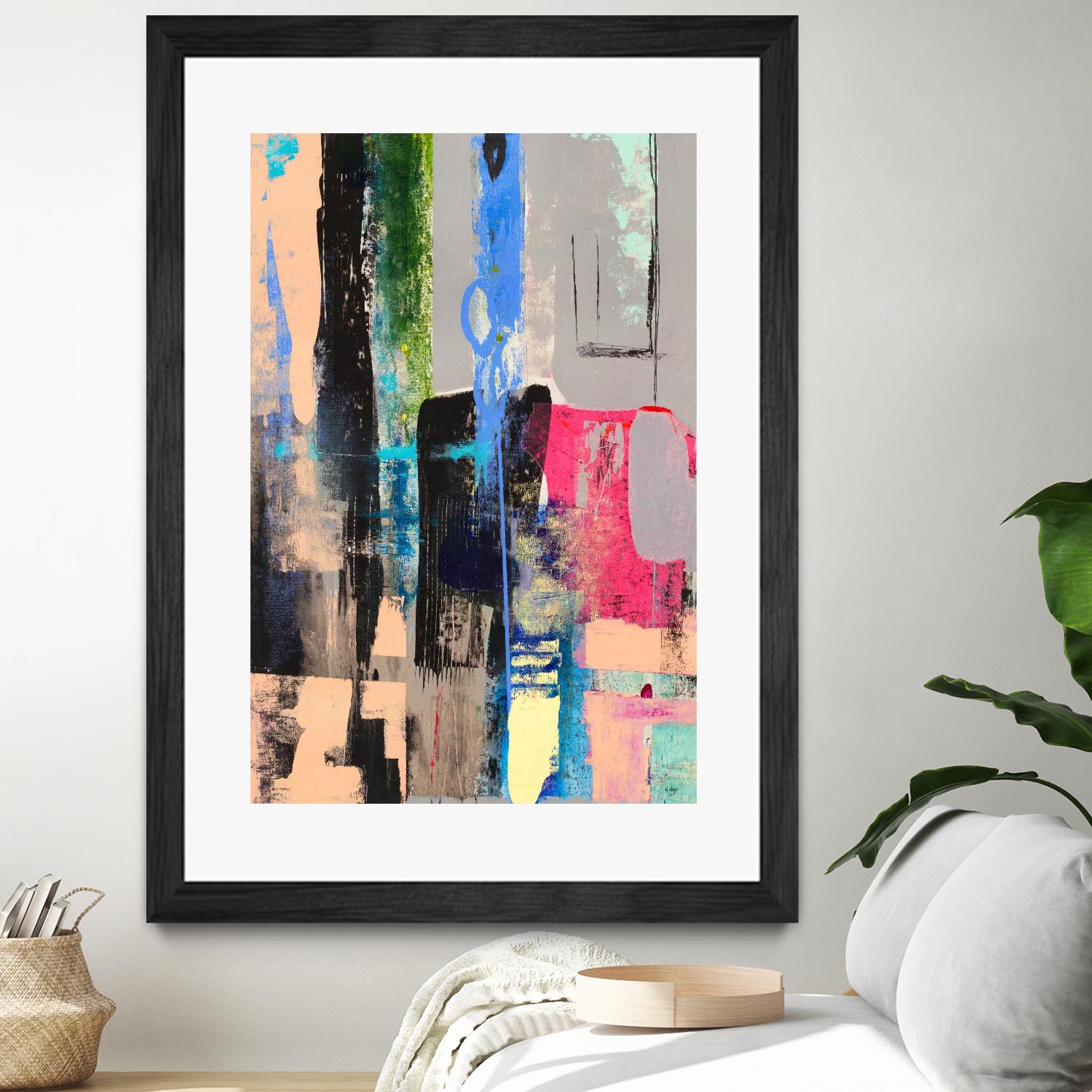 Current Form II by Nancy Ngo on GIANT ART - grays abstract blue