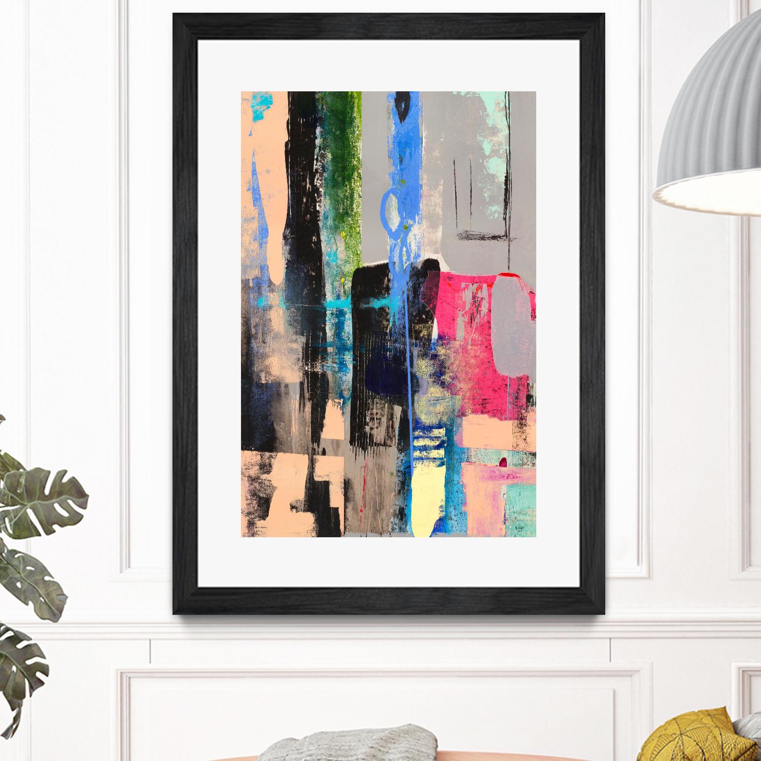 Current Form II by Nancy Ngo on GIANT ART - grays abstract blue