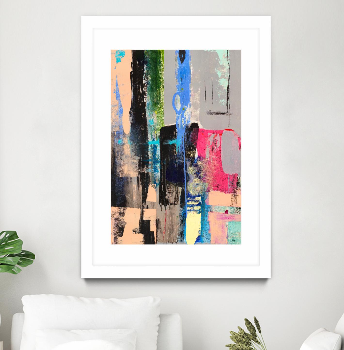 Current Form II by Nancy Ngo on GIANT ART - grays abstract blue