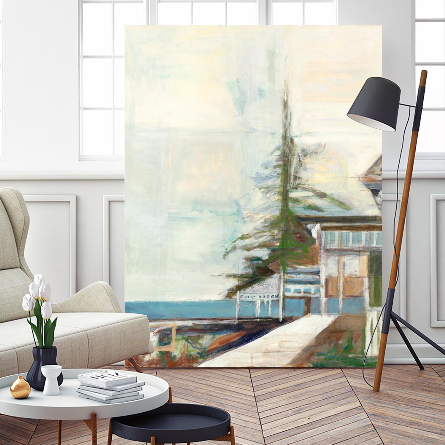 Port Townsend V1 by Stacey Pollard on GIANT ART - whites & creams scenic cream