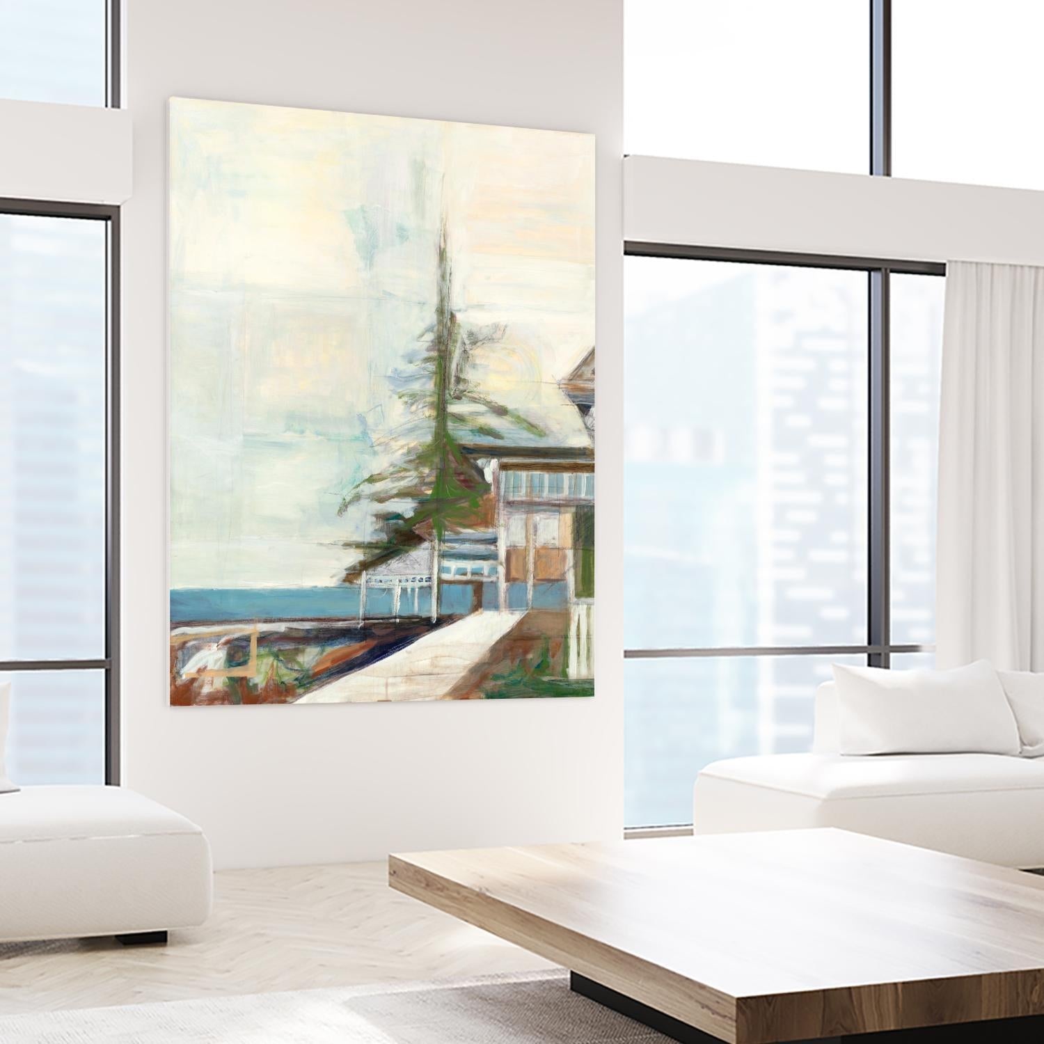 Port Townsend V1 by Stacey Pollard on GIANT ART - whites & creams scenic cream