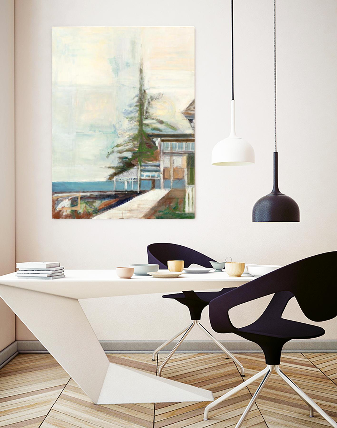 Port Townsend V1 by Stacey Pollard on GIANT ART - whites & creams scenic cream