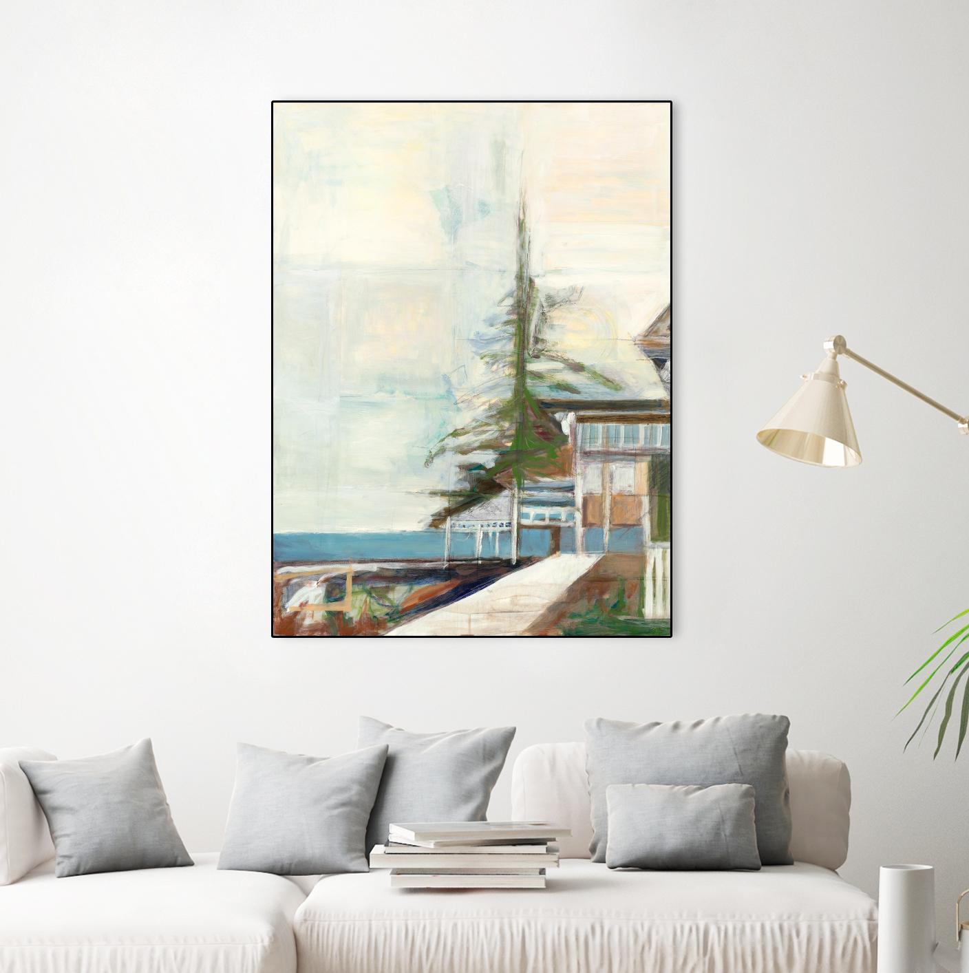 Port Townsend V1 by Stacey Pollard on GIANT ART - whites & creams scenic cream