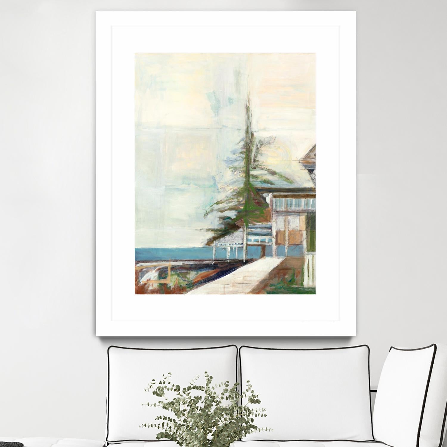 Port Townsend V1 by Stacey Pollard on GIANT ART - whites & creams scenic cream