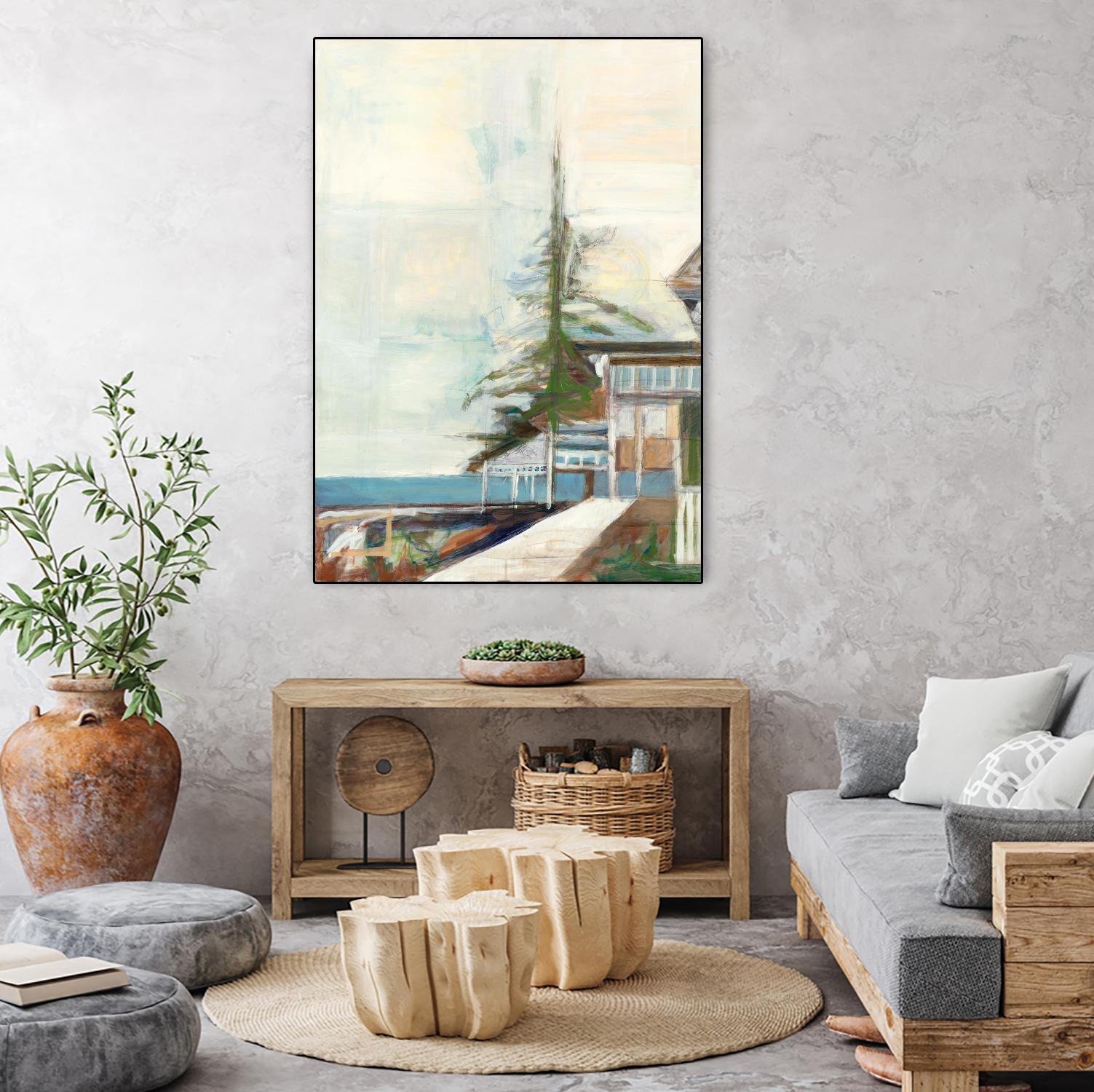 Port Townsend V1 by Stacey Pollard on GIANT ART - whites & creams scenic cream