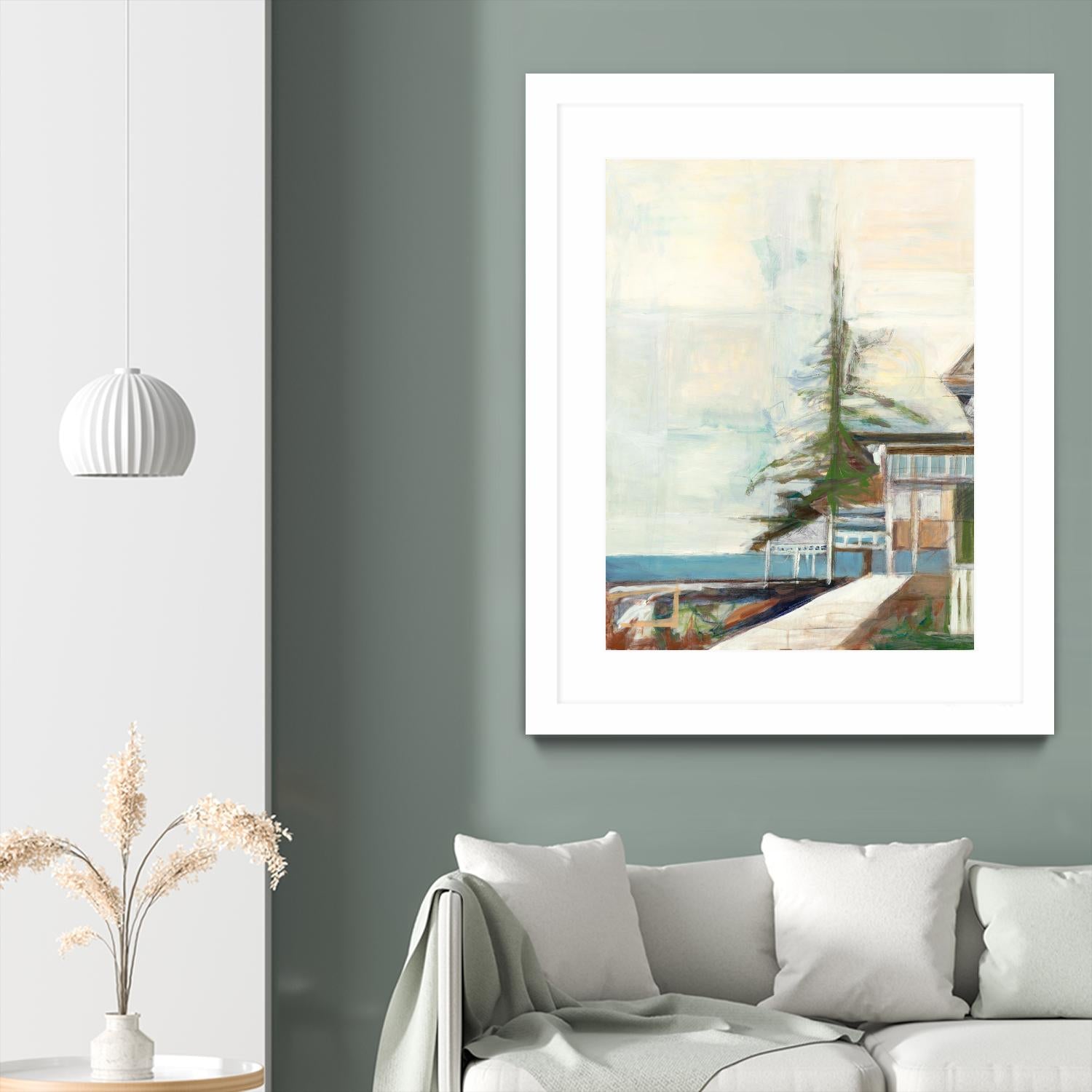 Port Townsend V1 by Stacey Pollard on GIANT ART - whites & creams scenic cream