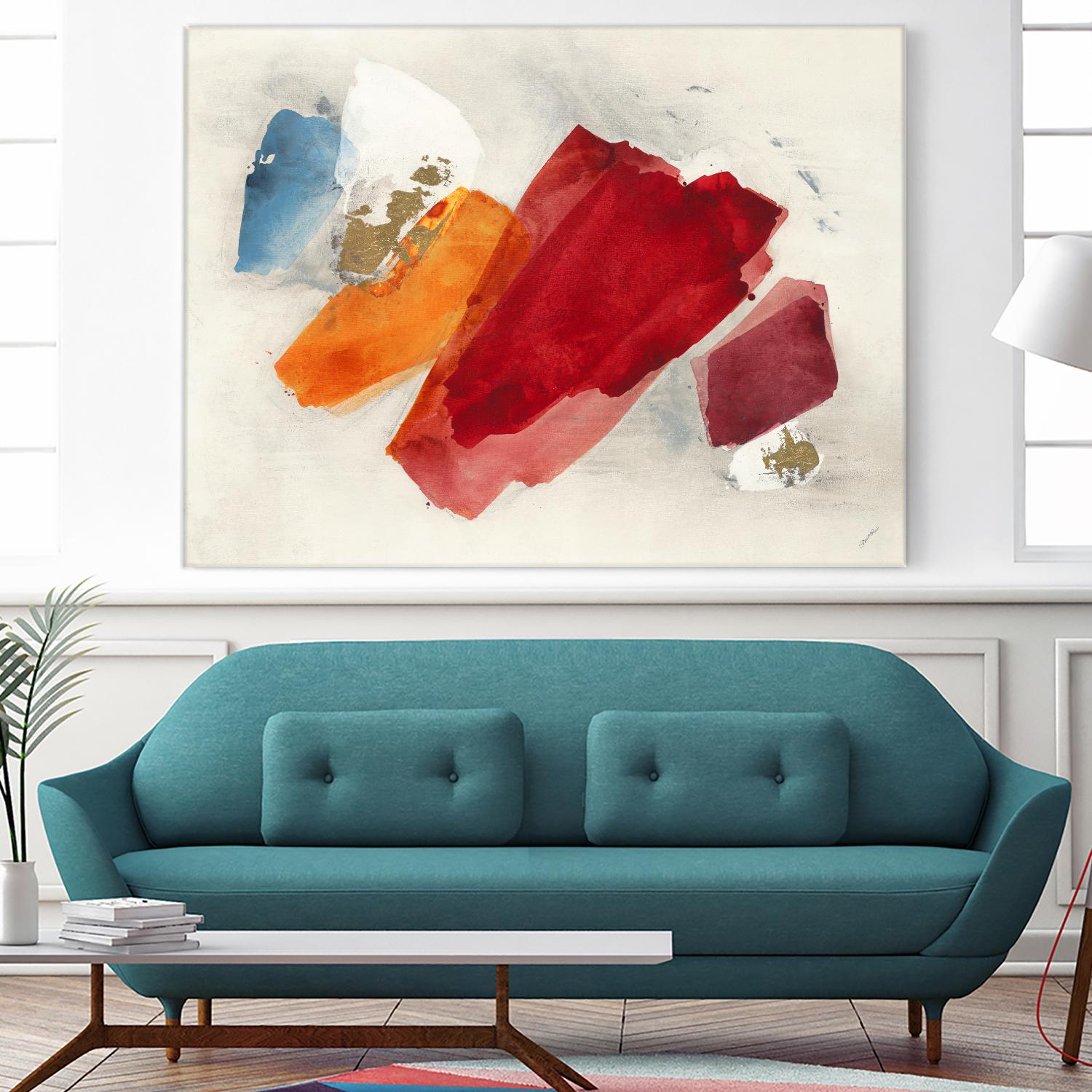 Equilibrium V4 by Leah Rei on GIANT ART - yellows abstract