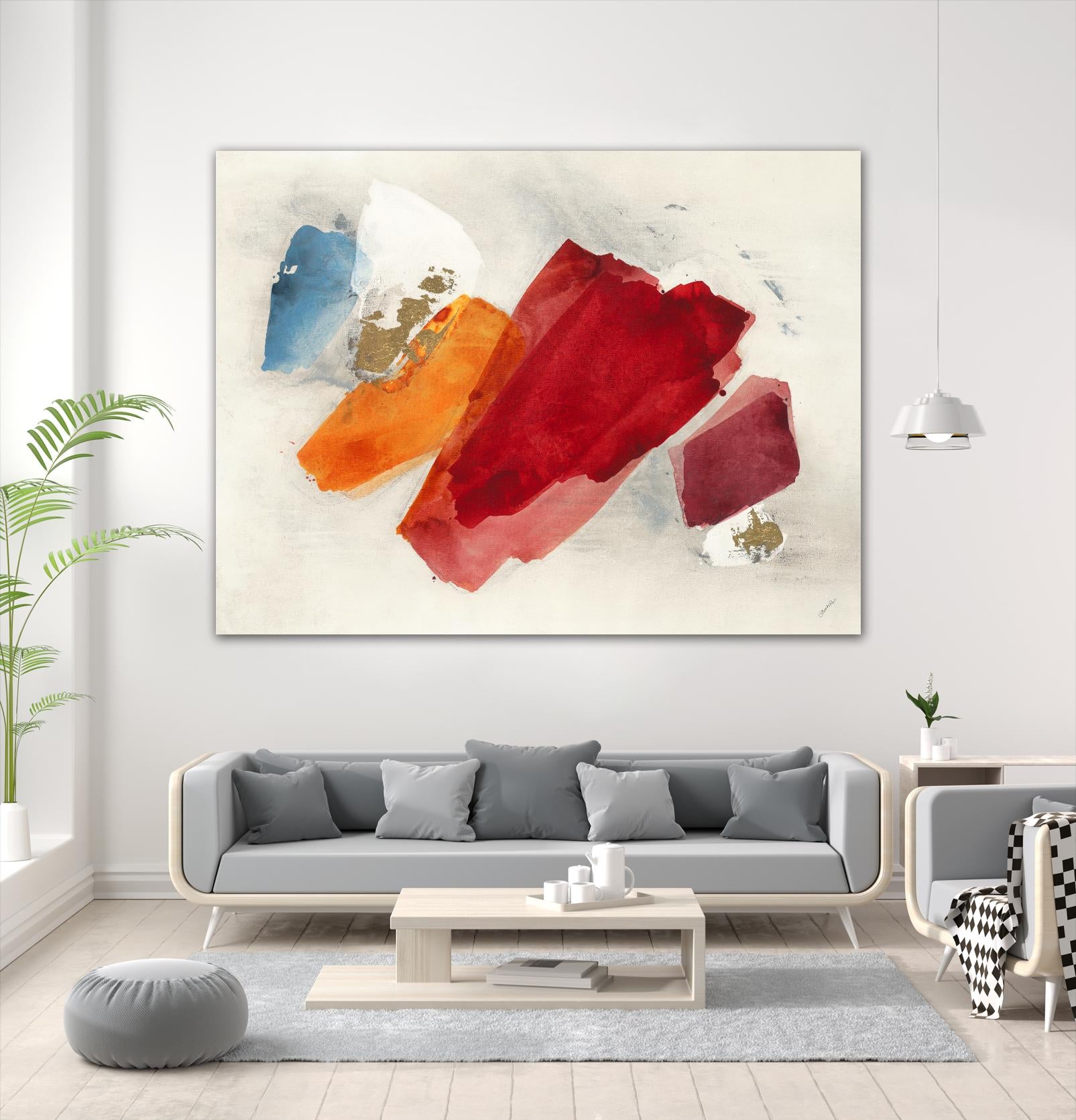 Equilibrium V4 by Leah Rei on GIANT ART - yellows abstract