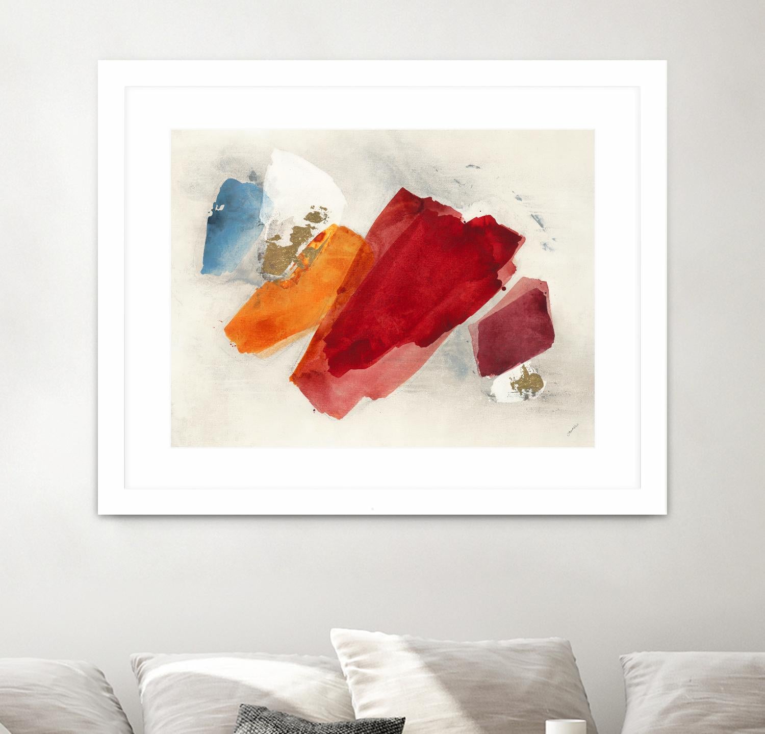 Equilibrium V4 by Leah Rei on GIANT ART - red shapes