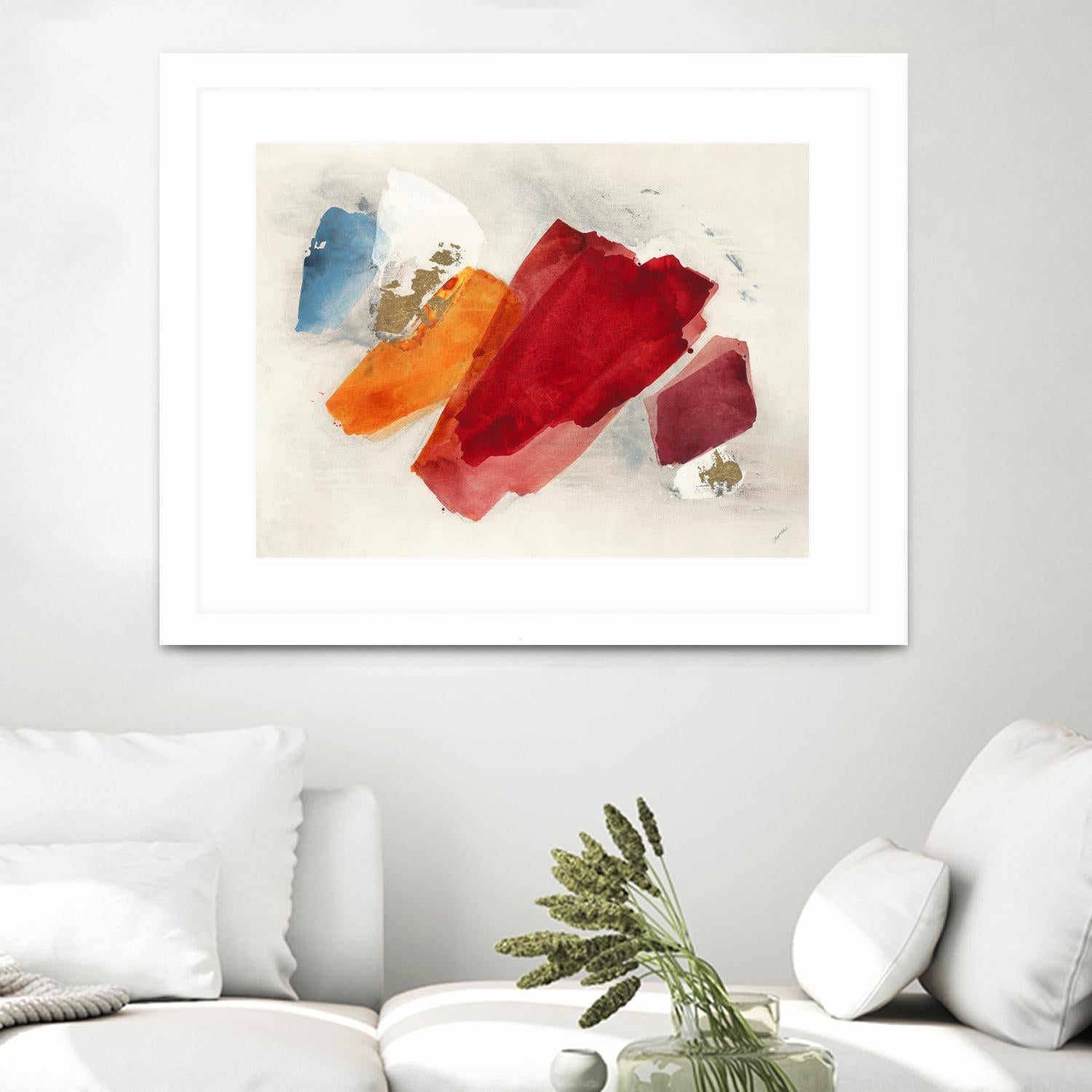 Equilibrium V4 by Leah Rei on GIANT ART - red shapes