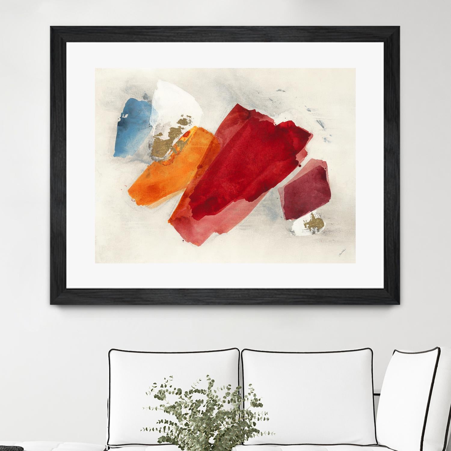 Equilibrium V4 by Leah Rei on GIANT ART - red shapes