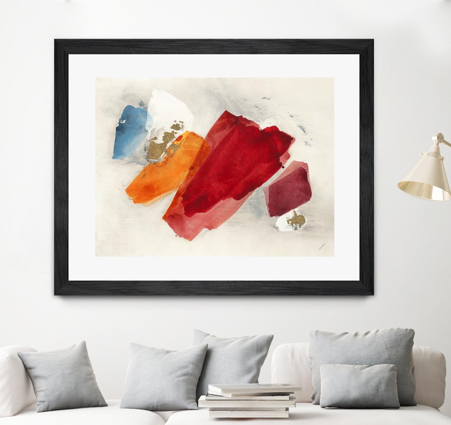 Equilibrium V4 by Leah Rei on GIANT ART - red shapes