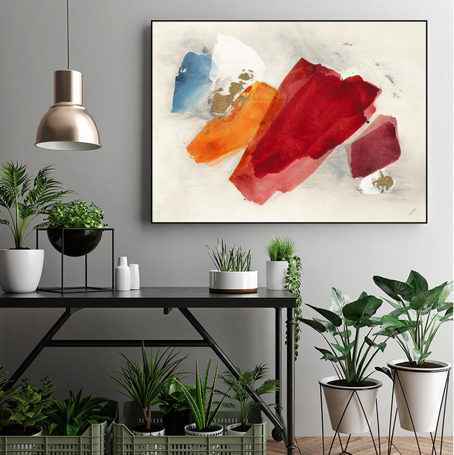 Equilibrium V4 by Leah Rei on GIANT ART - yellows abstract