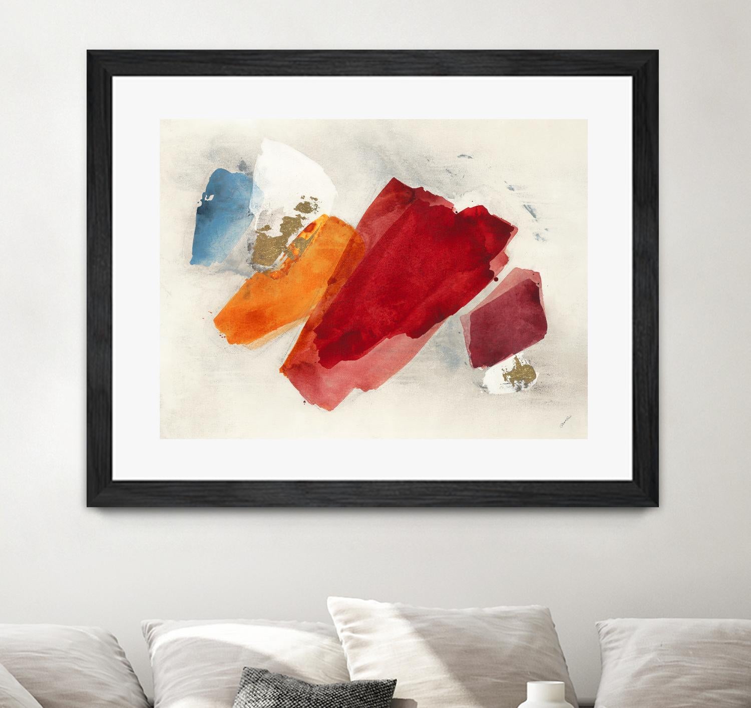 Equilibrium V4 by Leah Rei on GIANT ART - red shapes