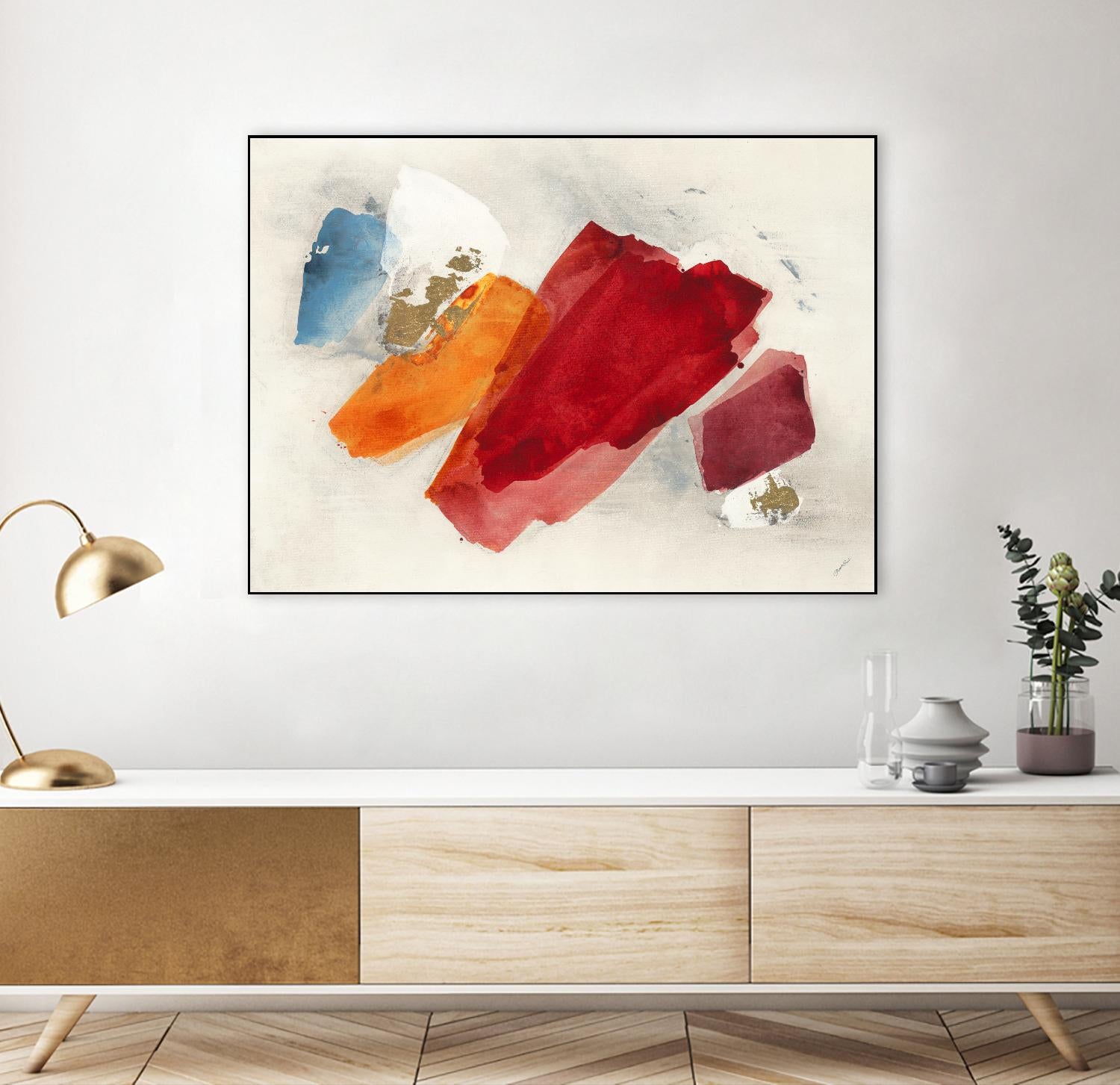 Equilibrium V4 by Leah Rei on GIANT ART - yellows abstract