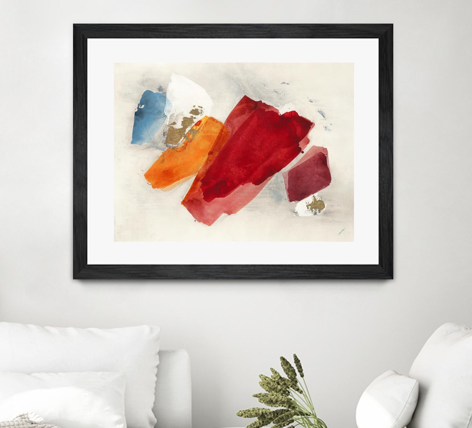 Equilibrium V4 by Leah Rei on GIANT ART - red shapes