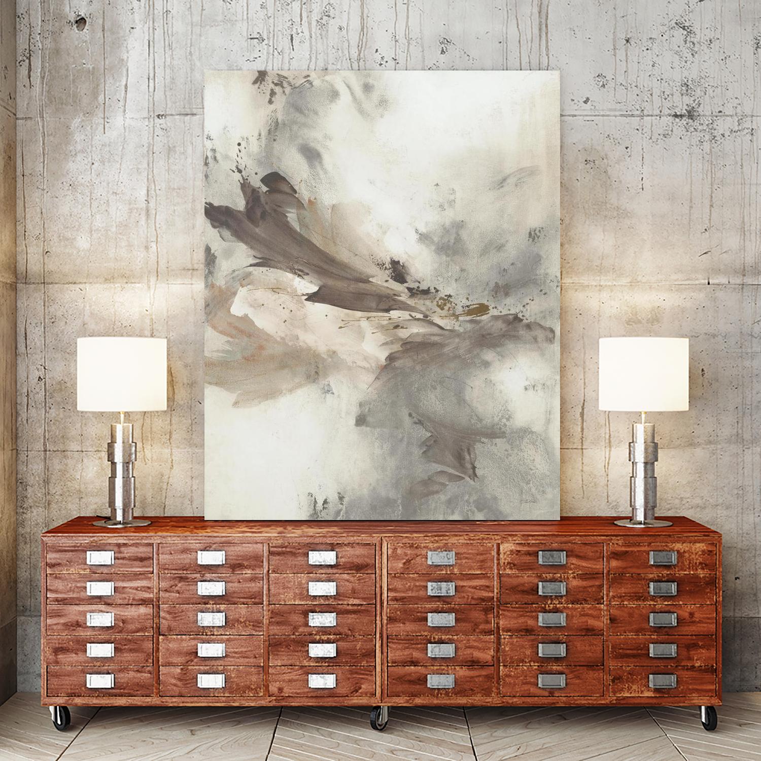 Intrinsic by Leah Rei on GIANT ART - grays abstract