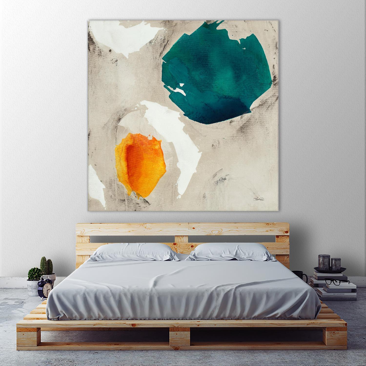 Connected II by Leah Rei on GIANT ART - greens abstract green