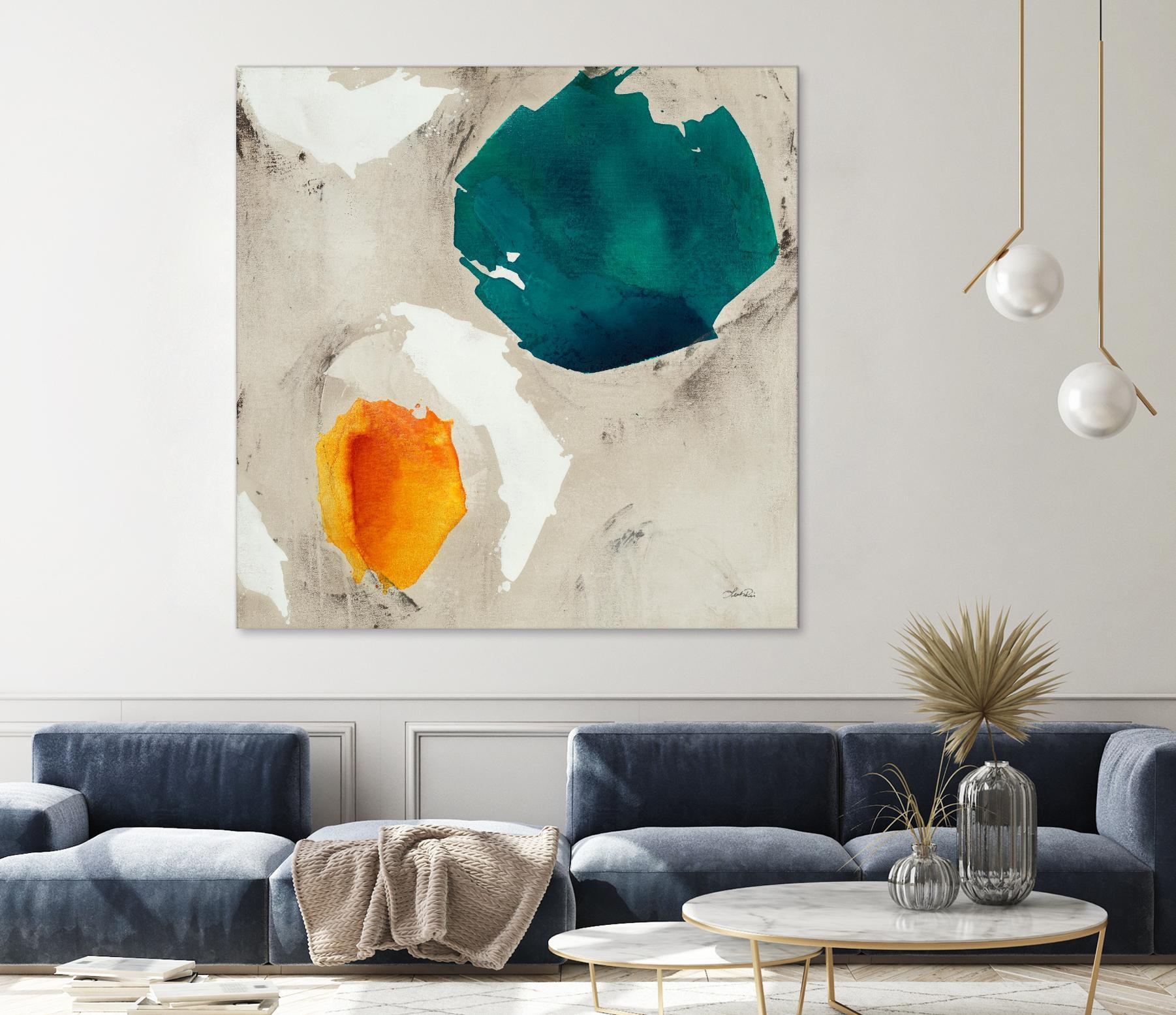 Connected II by Leah Rei on GIANT ART - greens abstract green