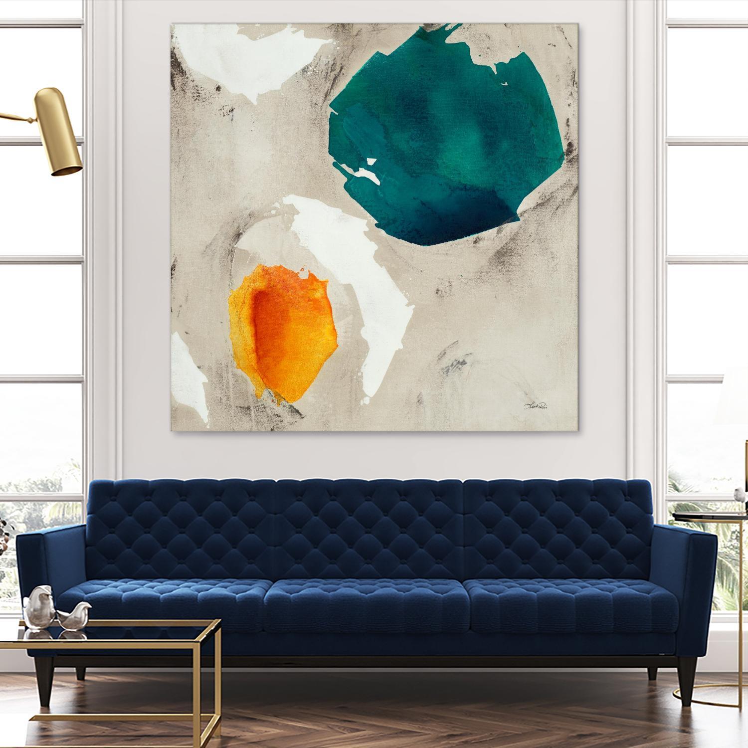 Connected II by Leah Rei on GIANT ART - greens abstract green