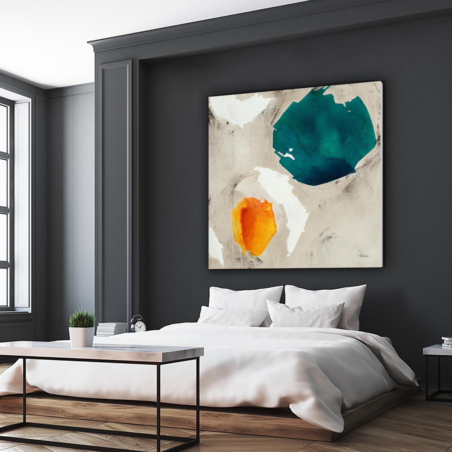 Connected II by Leah Rei on GIANT ART - greens abstract green