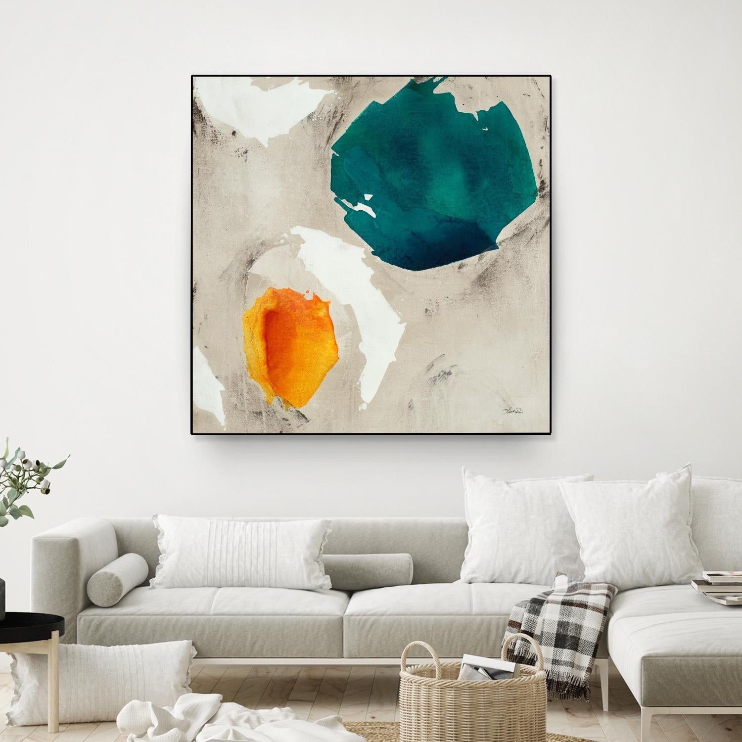 Connected II by Leah Rei on GIANT ART - greens abstract green