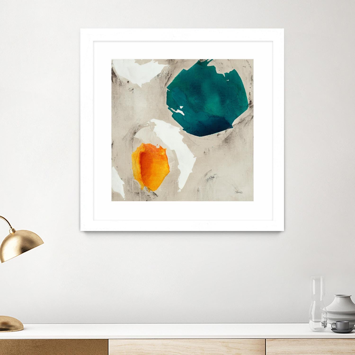 Connected II by Leah Rei on GIANT ART - greens abstract green