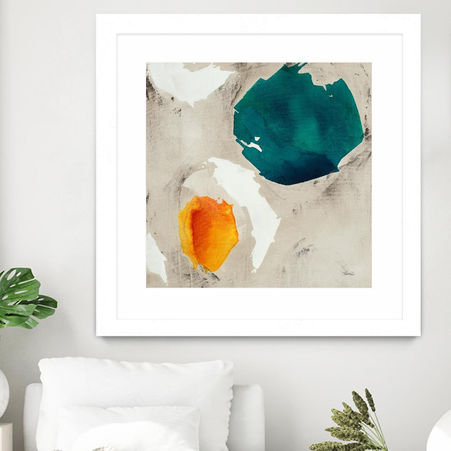 Connected II by Leah Rei on GIANT ART - greens abstract green