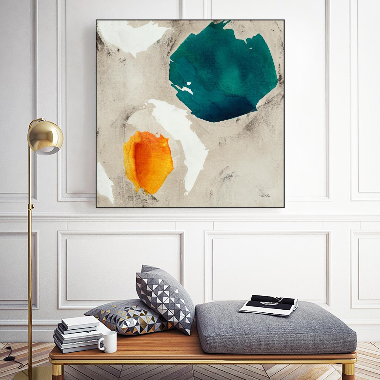 Connected II by Leah Rei on GIANT ART - greens abstract green