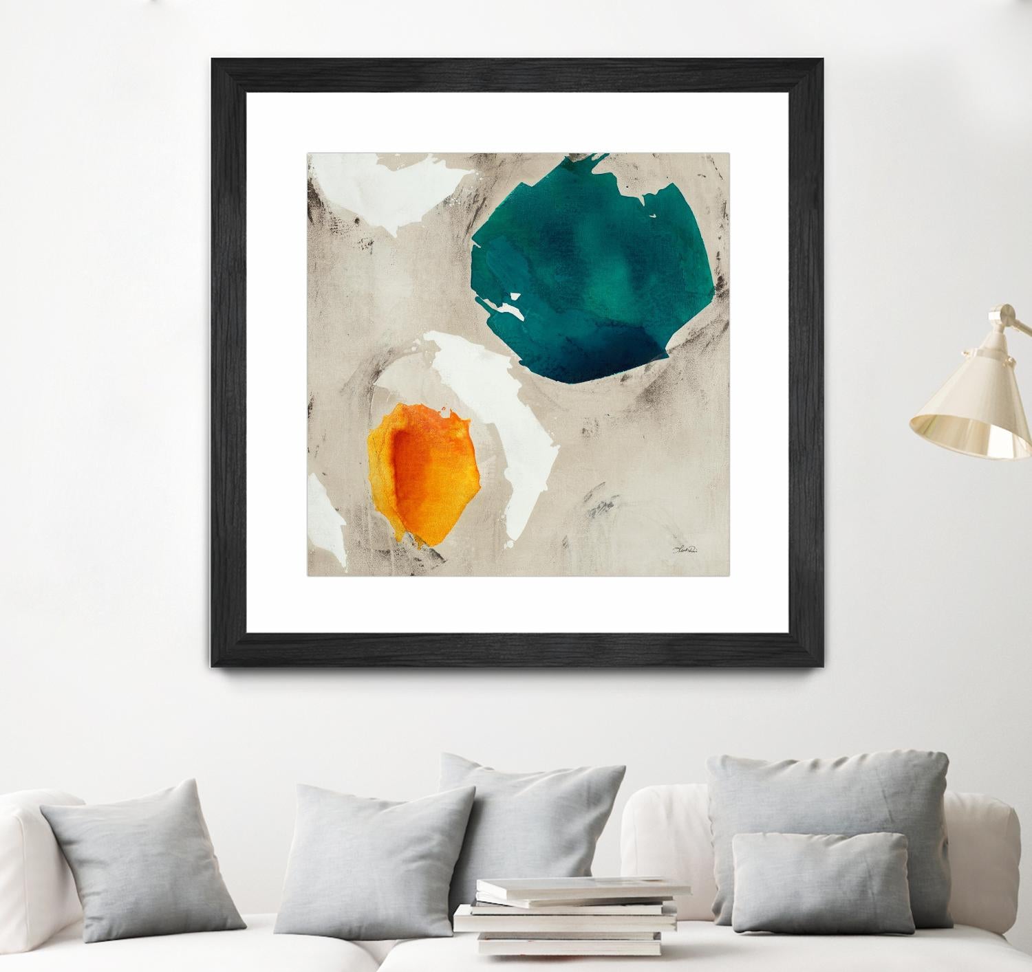 Connected II by Leah Rei on GIANT ART - greens abstract green