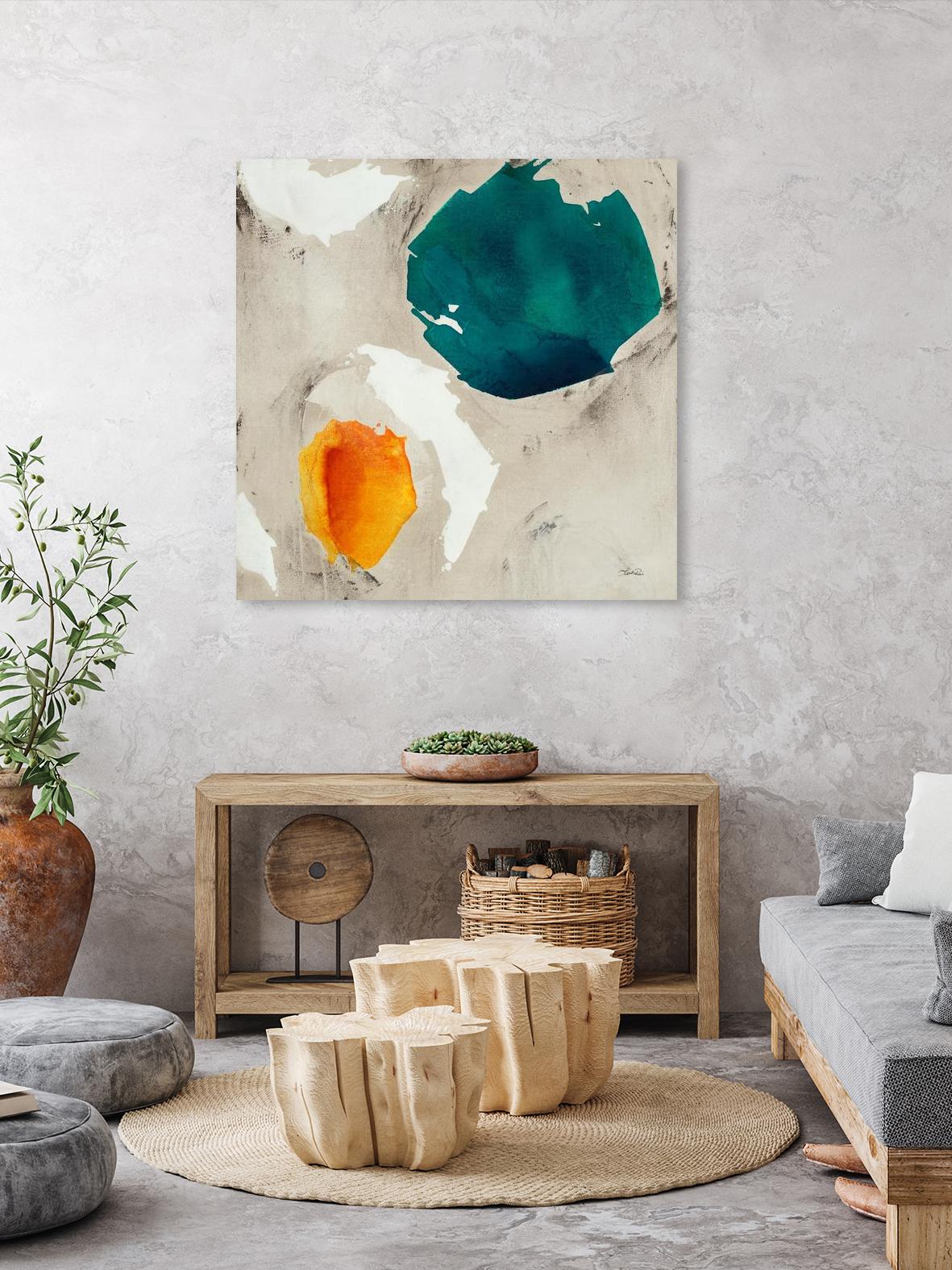 Connected II by Leah Rei on GIANT ART - greens abstract green