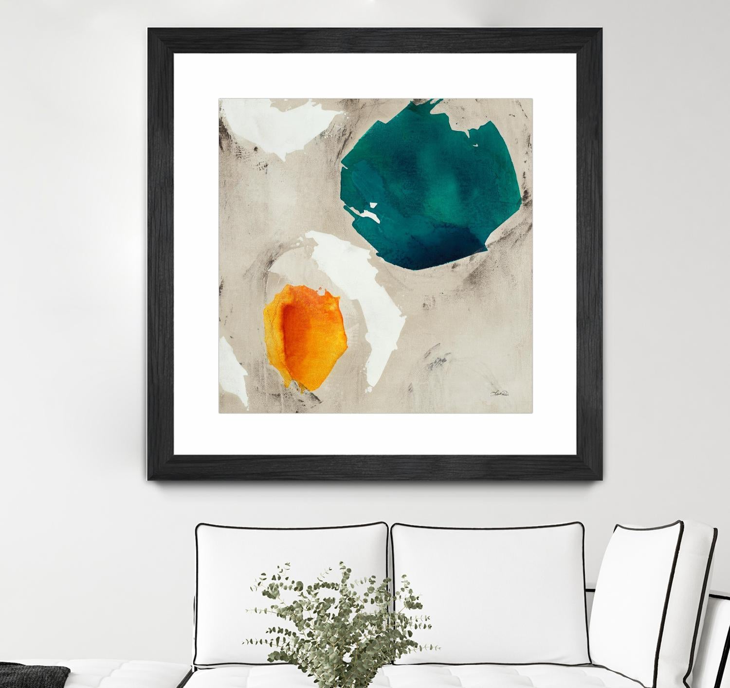 Connected II by Leah Rei on GIANT ART - greens abstract green