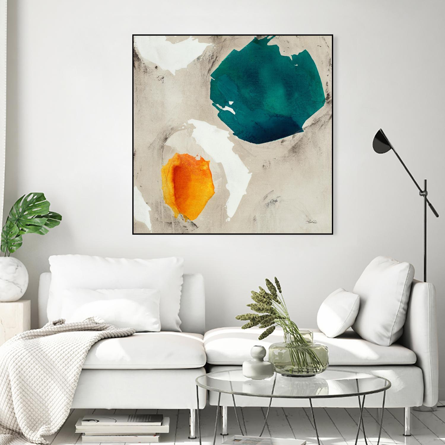 Connected II by Leah Rei on GIANT ART - greens abstract green