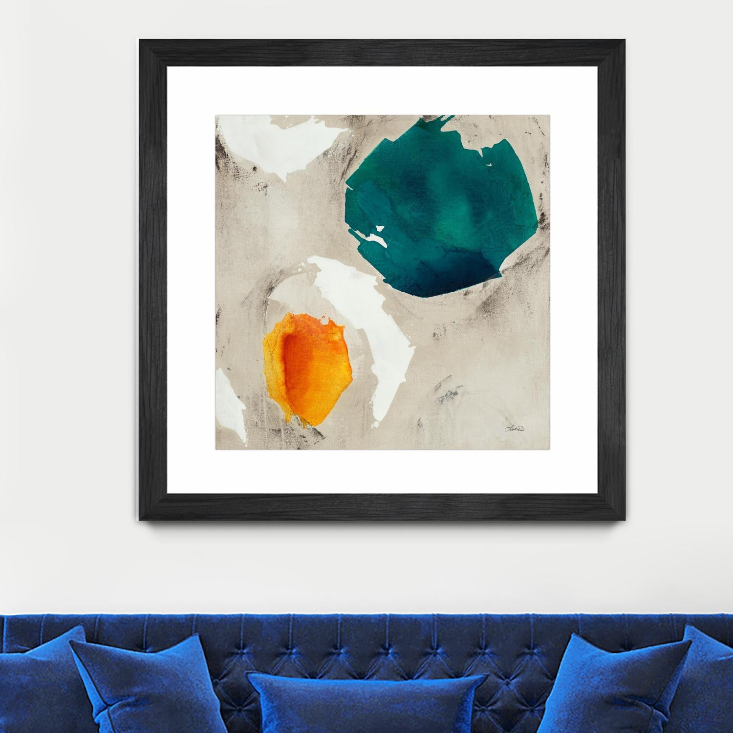 Connected II by Leah Rei on GIANT ART - greens abstract green