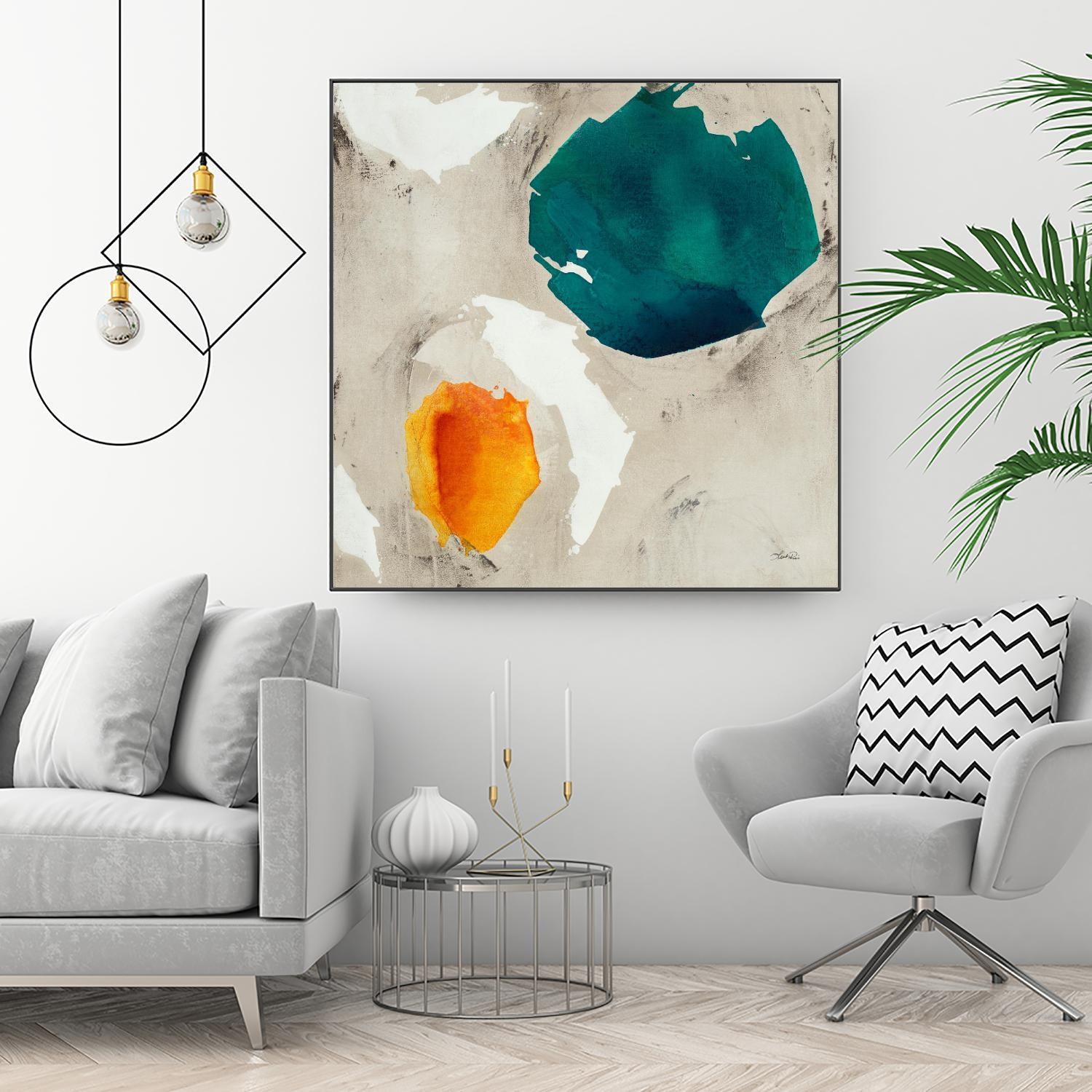 Connected II by Leah Rei on GIANT ART - greens abstract green