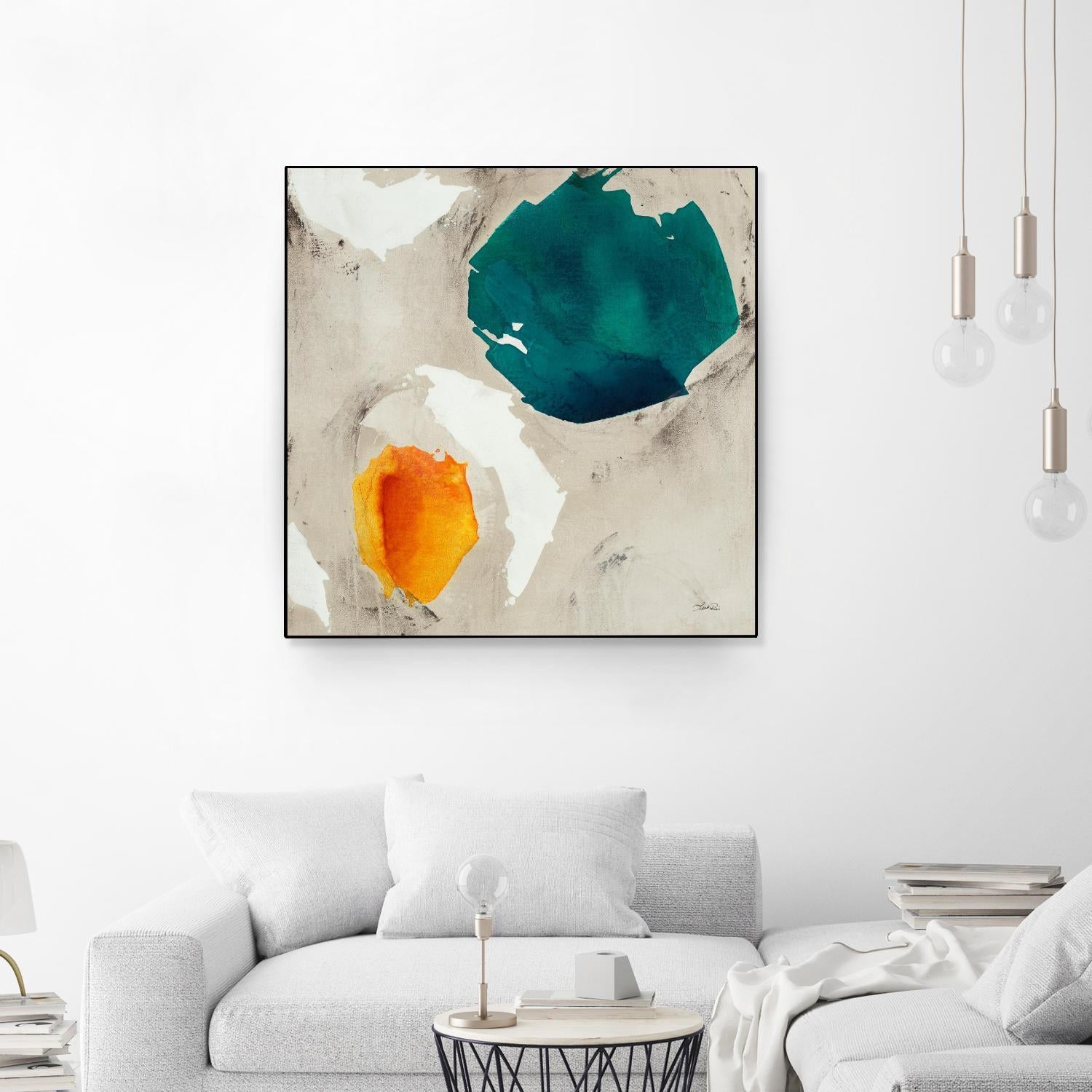 Connected II by Leah Rei on GIANT ART - greens abstract green