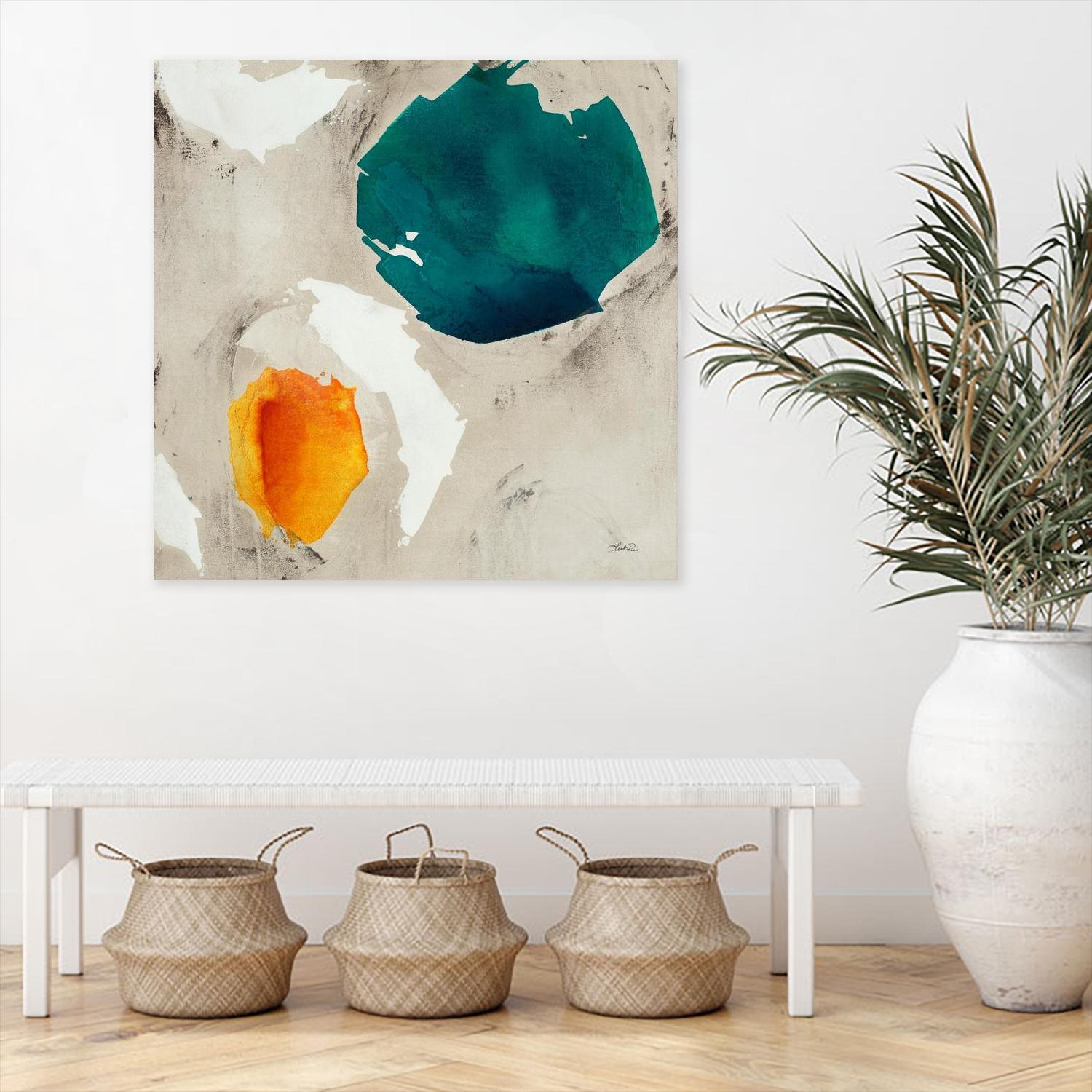 Connected II by Leah Rei on GIANT ART - greens abstract green