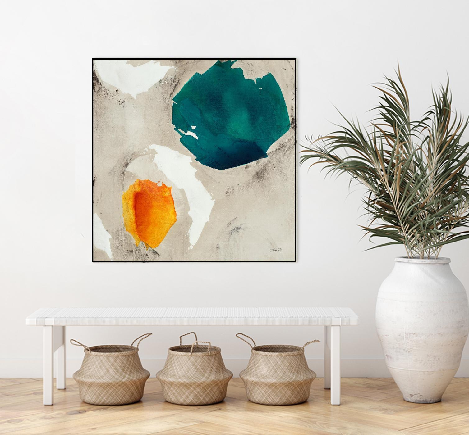 Connected II by Leah Rei on GIANT ART - greens abstract green