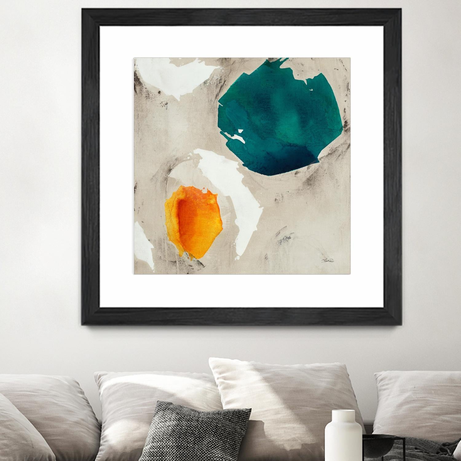 Connected II by Leah Rei on GIANT ART - greens abstract green