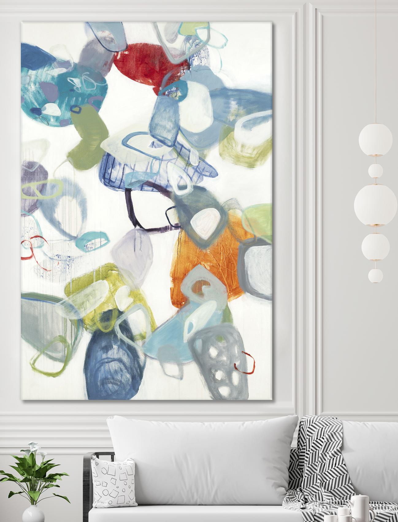 Party Time I by Lisa Ridgers on GIANT ART - blues abstract