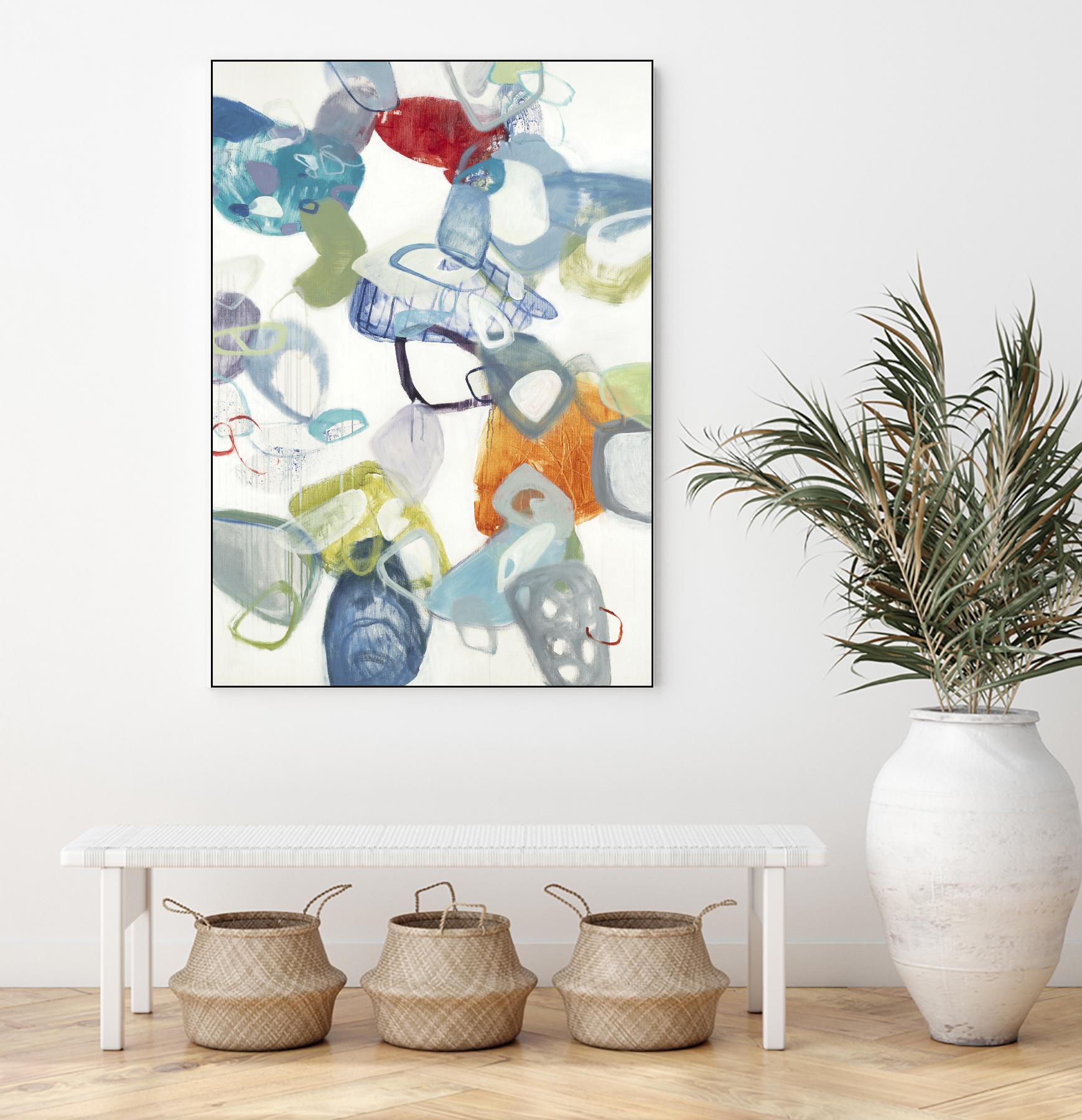 Party Time I by Lisa Ridgers on GIANT ART - blues abstract