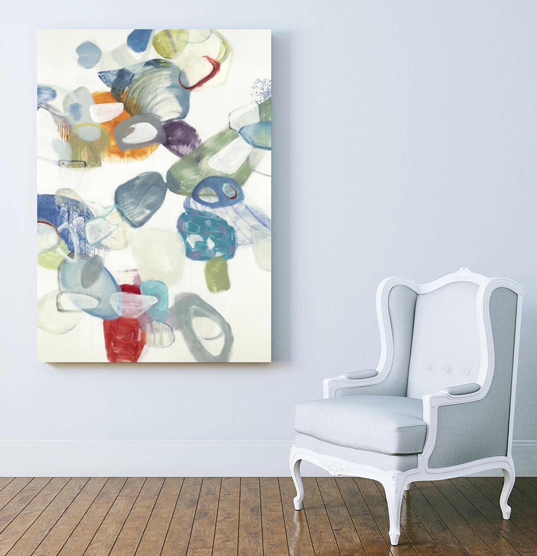 Party Time II by Lisa Ridgers on GIANT ART - blues abstract