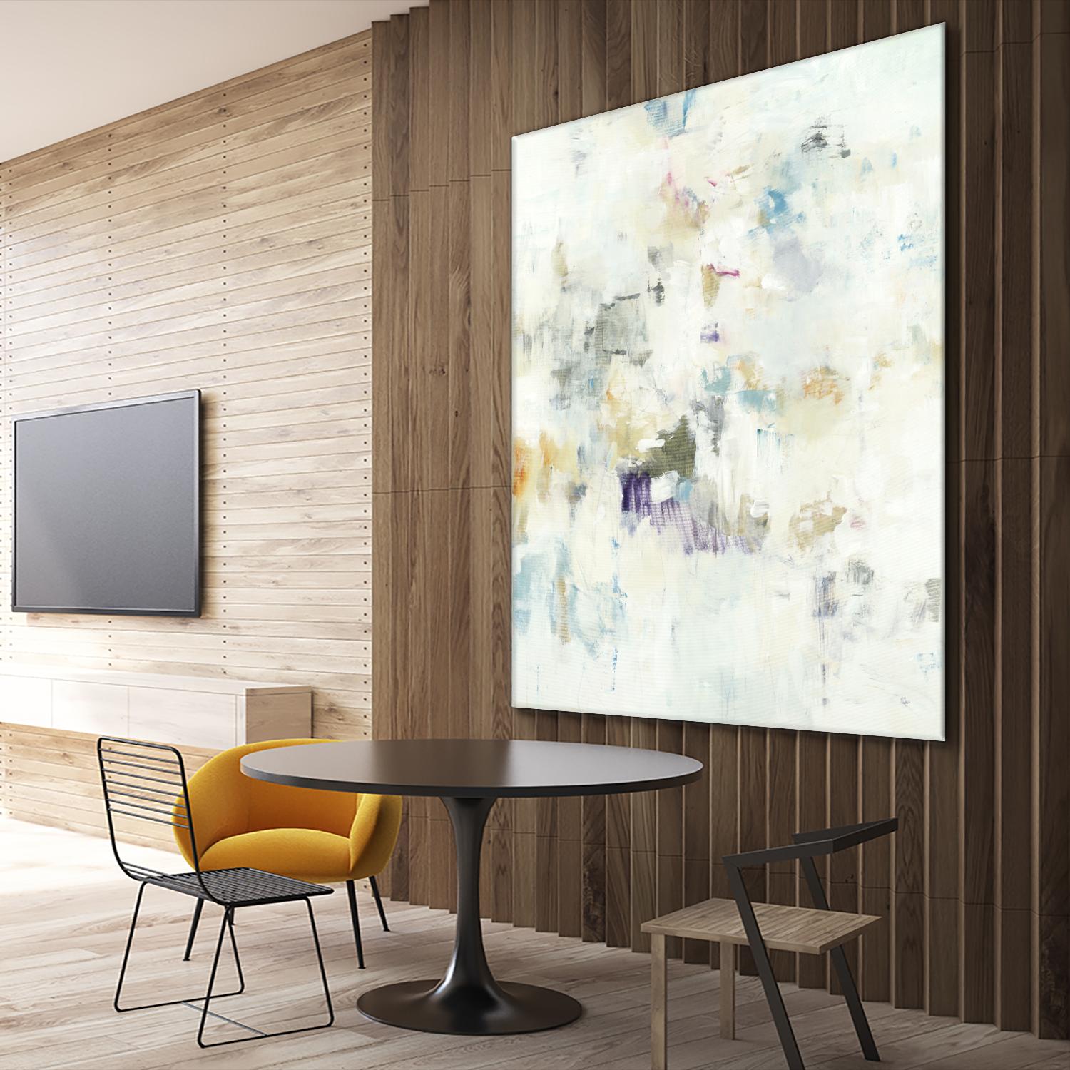 Off the Wall by Lisa Ridgers on GIANT ART - whites & creams abstract