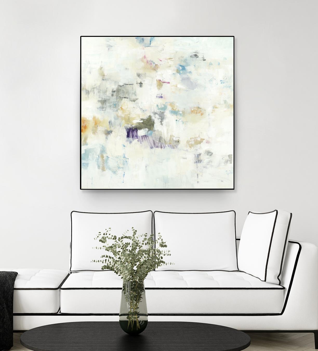 Off the Wall by Lisa Ridgers on GIANT ART - whites & creams abstract