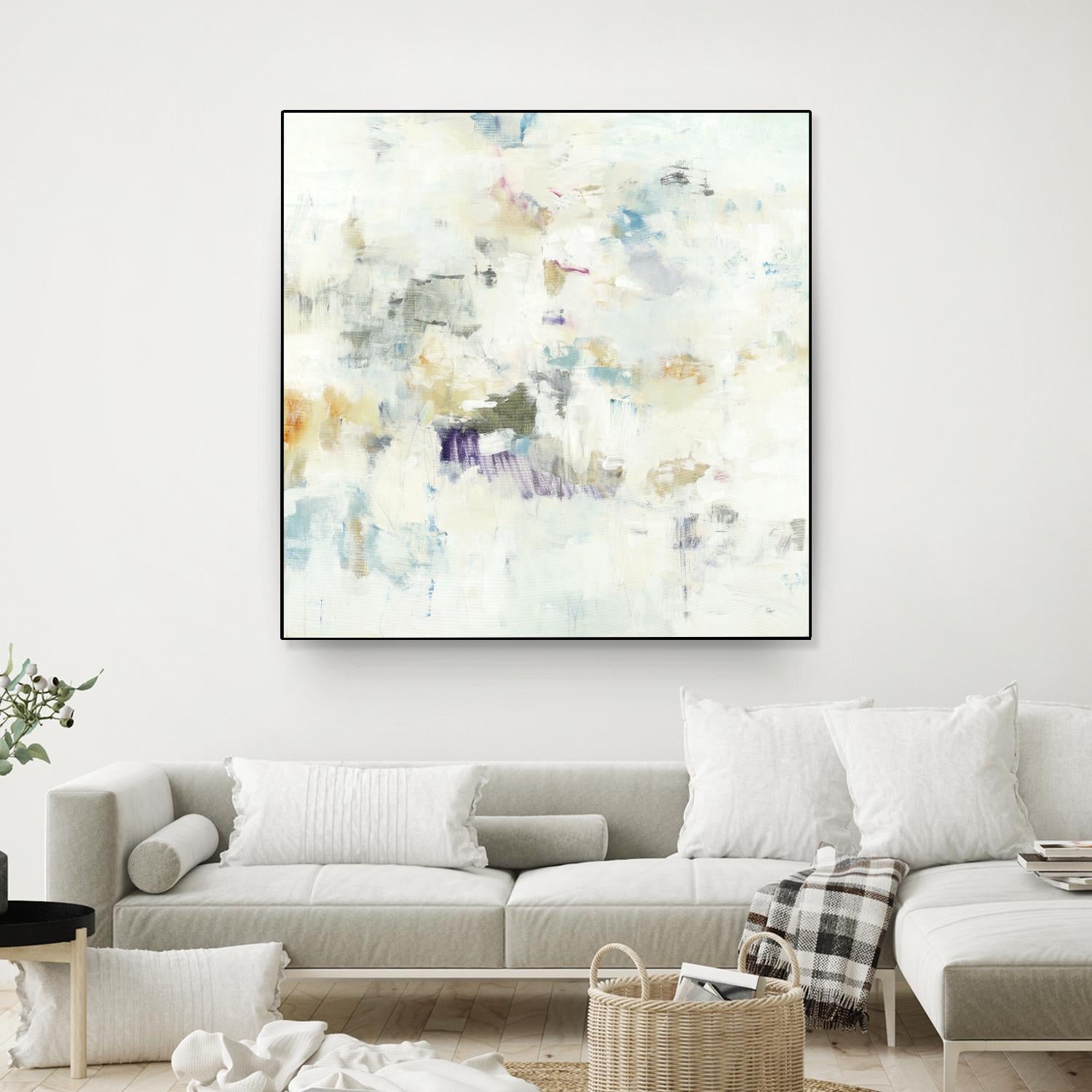 Off the Wall by Lisa Ridgers on GIANT ART - whites & creams abstract